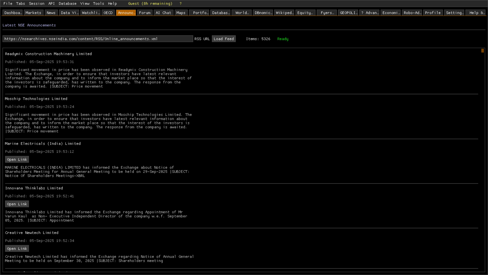 Scanner Results
